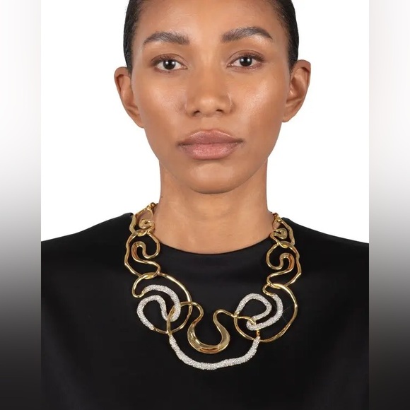 ALEXIS BITTAR Solanales Gold Crystal Intertwined Necklace - Picture 9 of 11